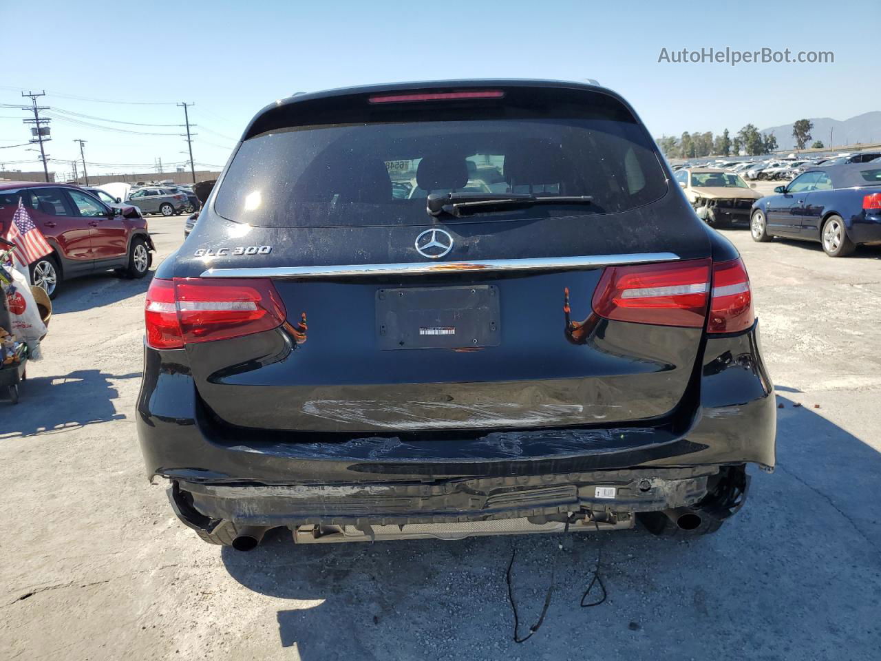 2019 Mercedes-benz Glc 300 Черный vin: WDC0G4JB4K1002554