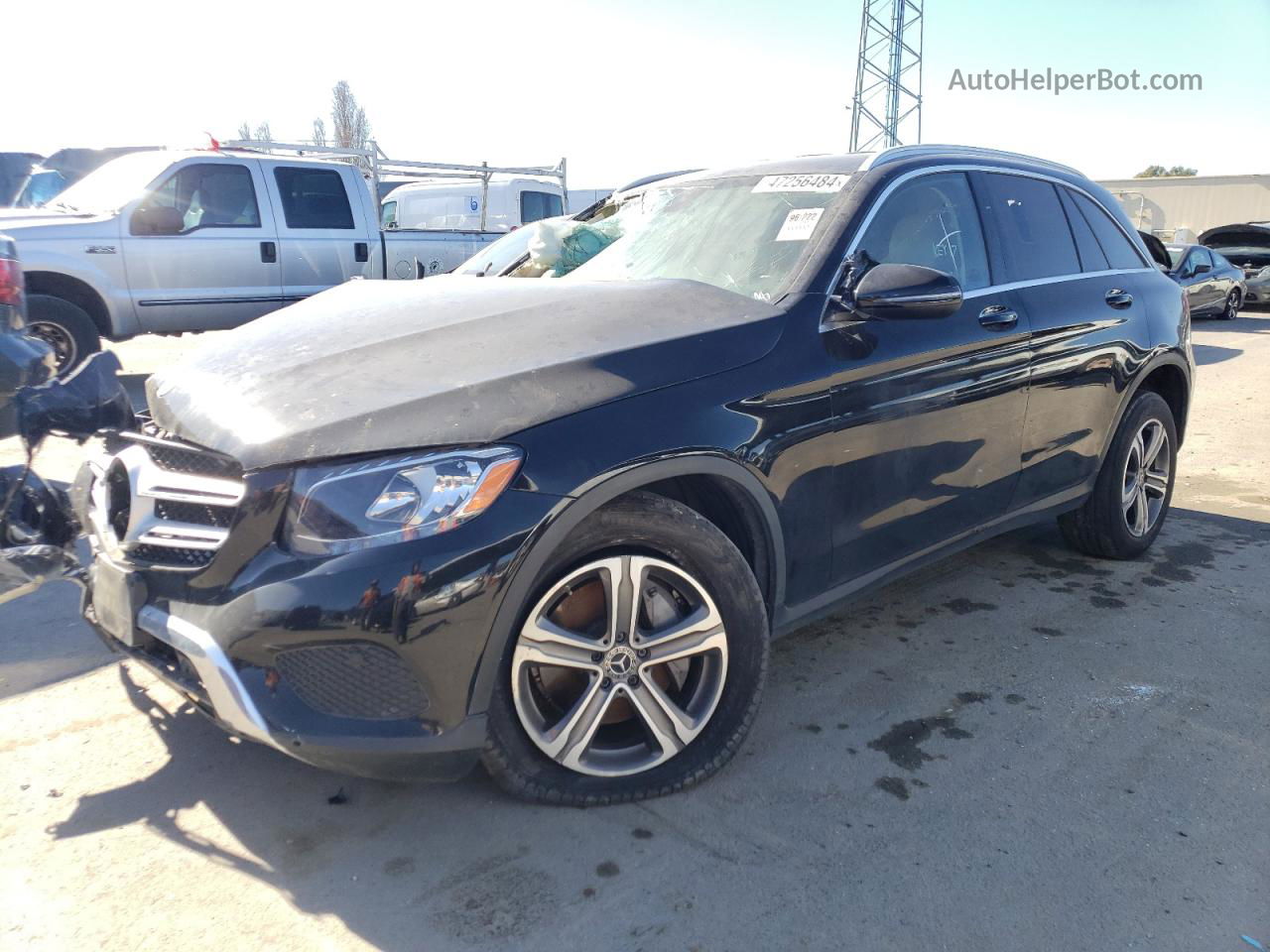 2019 Mercedes-benz Glc 300 Black vin: WDC0G4JB4KF608312