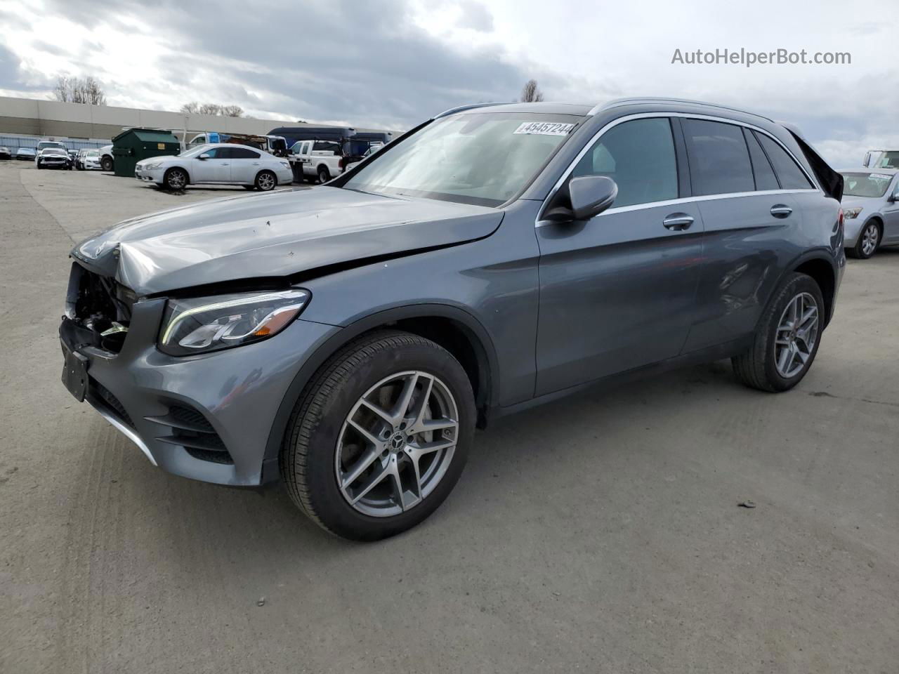 2019 Mercedes-benz Glc 300 Gray vin: WDC0G4JB5KV138507