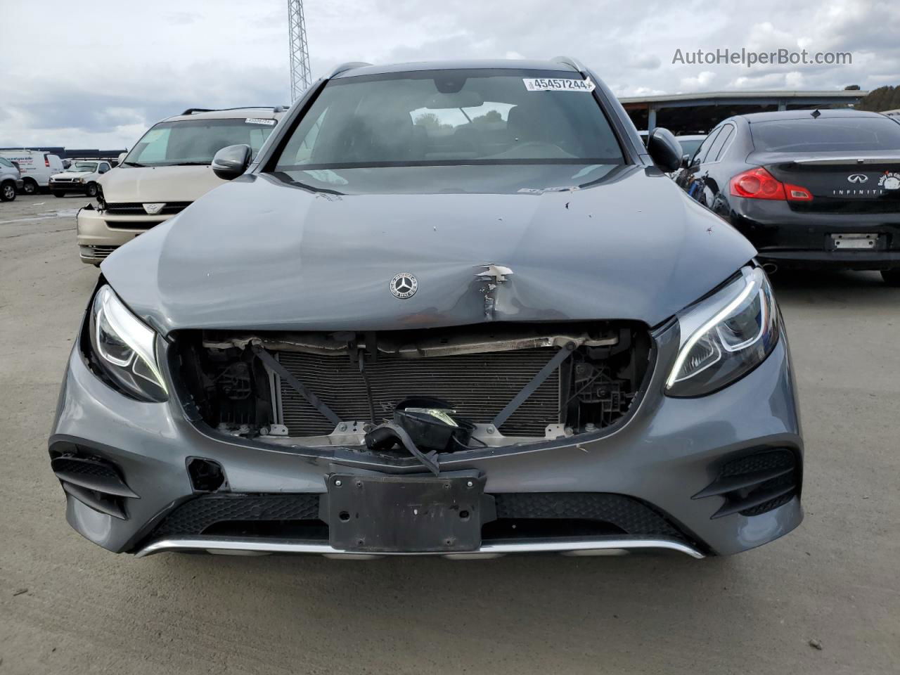 2019 Mercedes-benz Glc 300 Gray vin: WDC0G4JB5KV138507