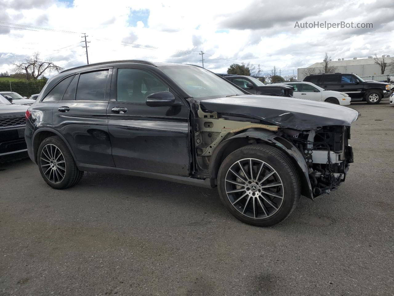 2019 Mercedes-benz Glc 300 Black vin: WDC0G4JB5KV150303