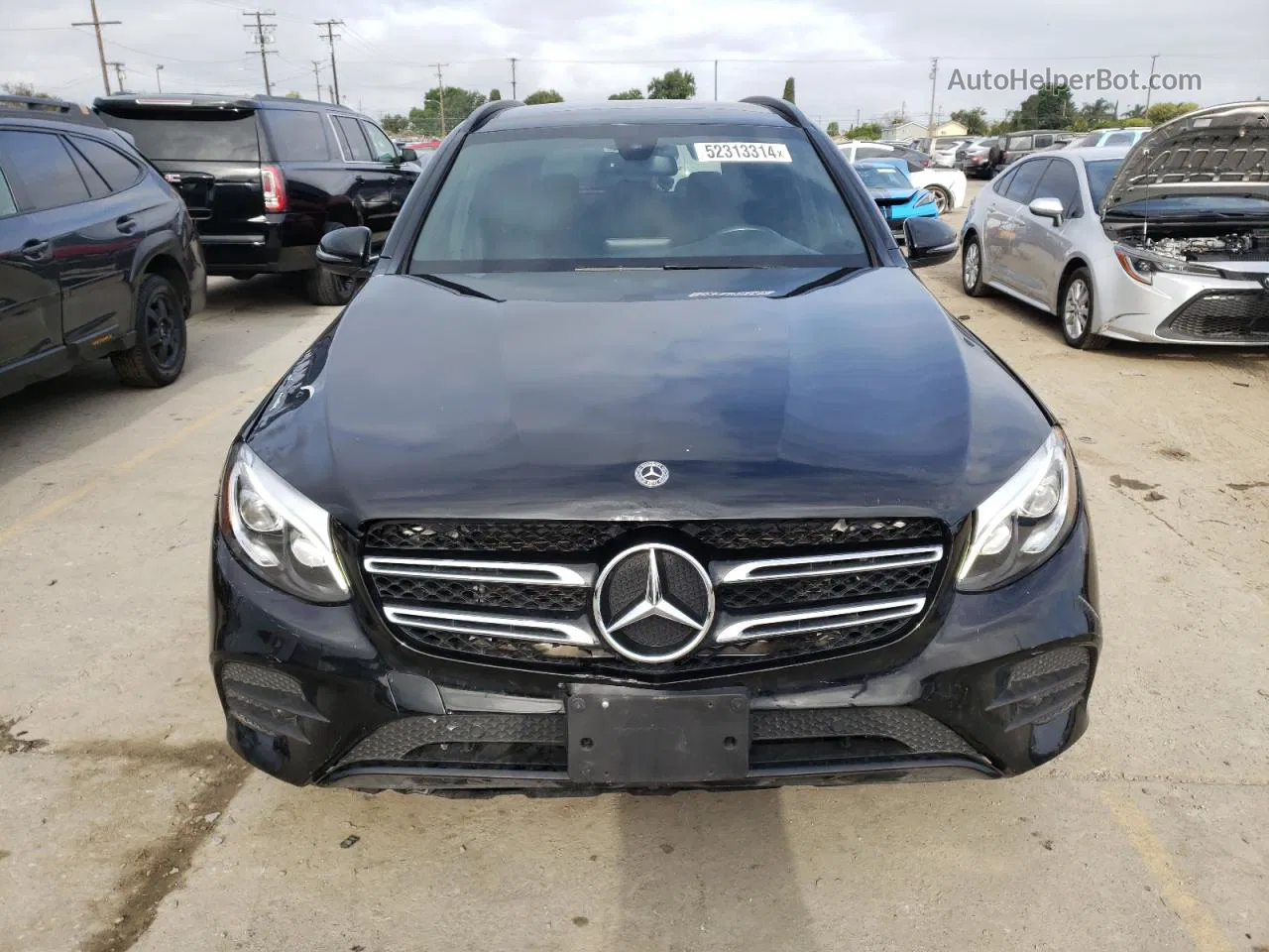 2019 Mercedes-benz Glc 300 Black vin: WDC0G4JB5KV150303