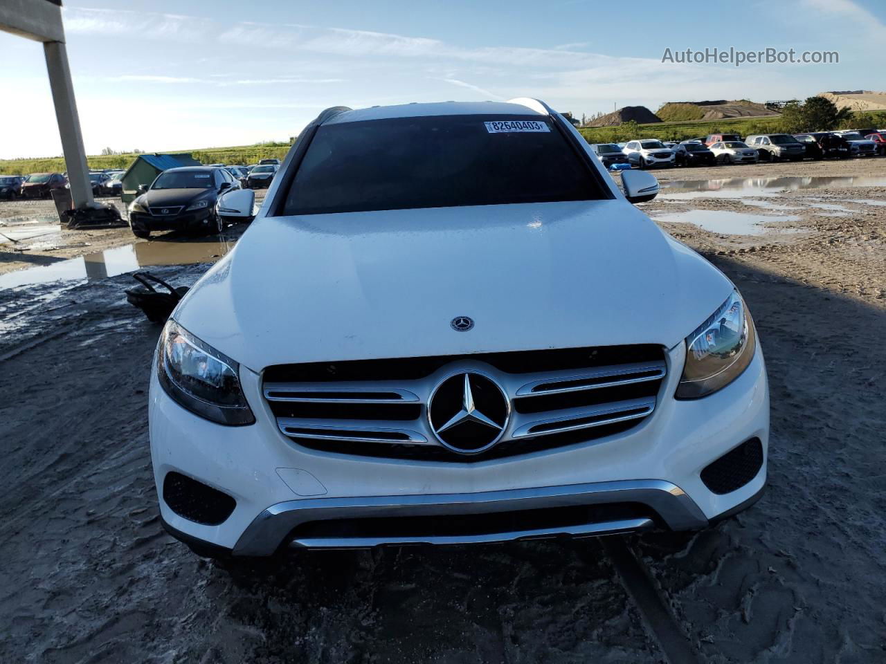 2019 Mercedes-benz Glc 300 White vin: WDC0G4JB5KV153587