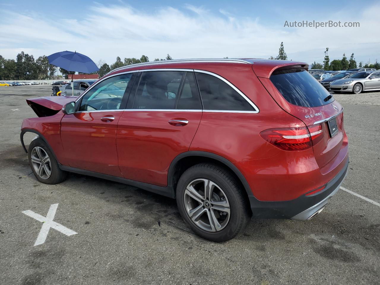 2019 Mercedes-benz Glc 300 Красный vin: WDC0G4JB6KV128035