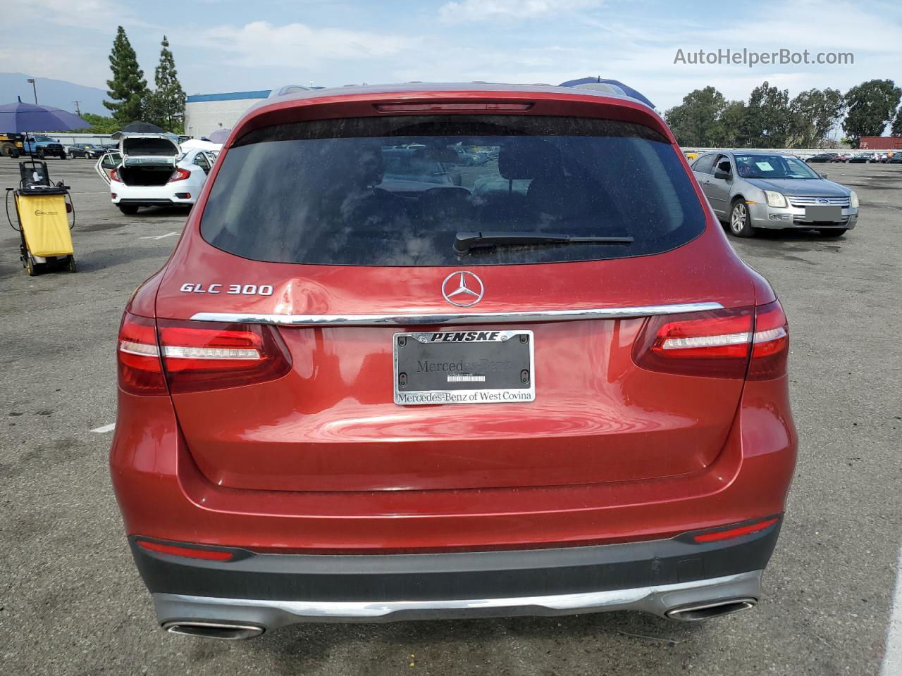 2019 Mercedes-benz Glc 300 Red vin: WDC0G4JB6KV128035