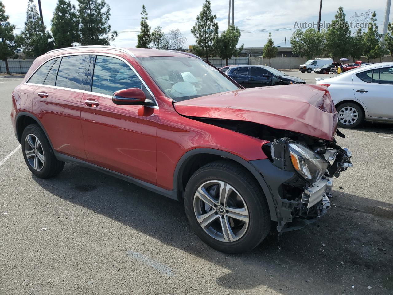 2019 Mercedes-benz Glc 300 Red vin: WDC0G4JB6KV128035