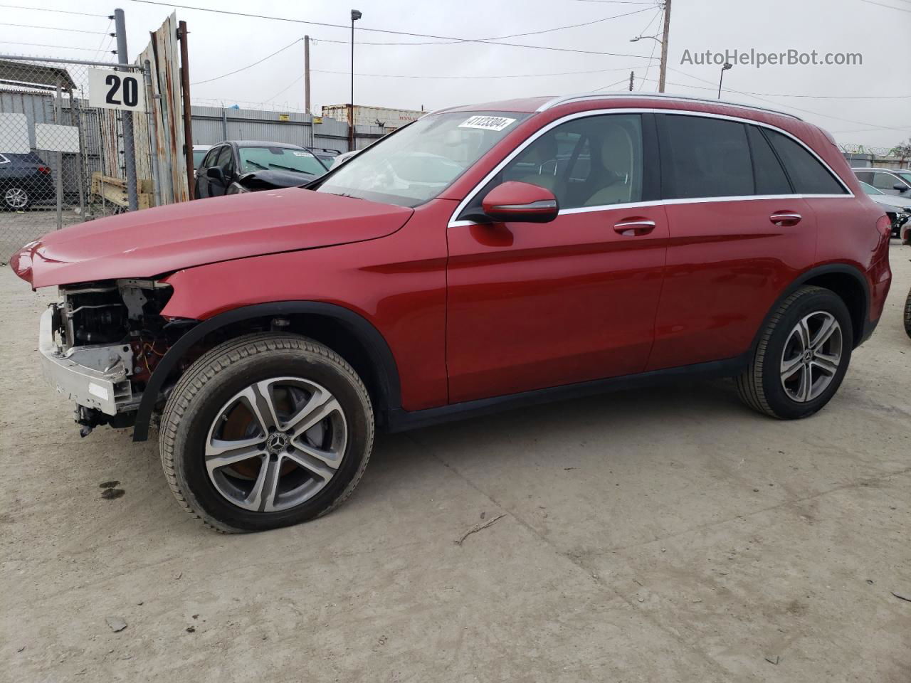 2019 Mercedes-benz Glc 300 Red vin: WDC0G4JB6KV128035