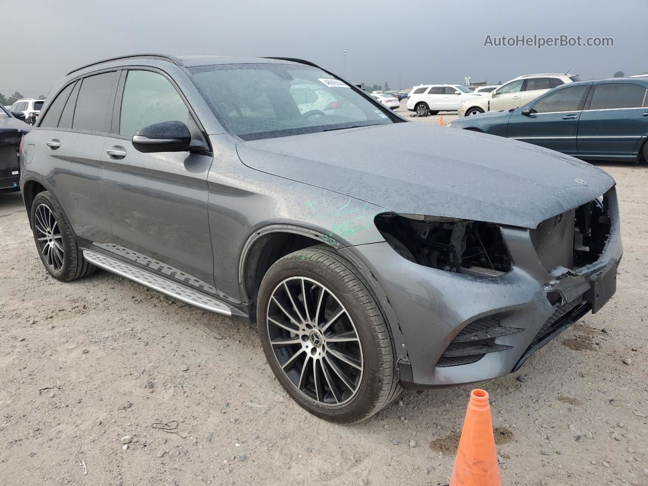 2019 Mercedes-benz Glc 300 Gray vin: WDC0G4JB6KV137527