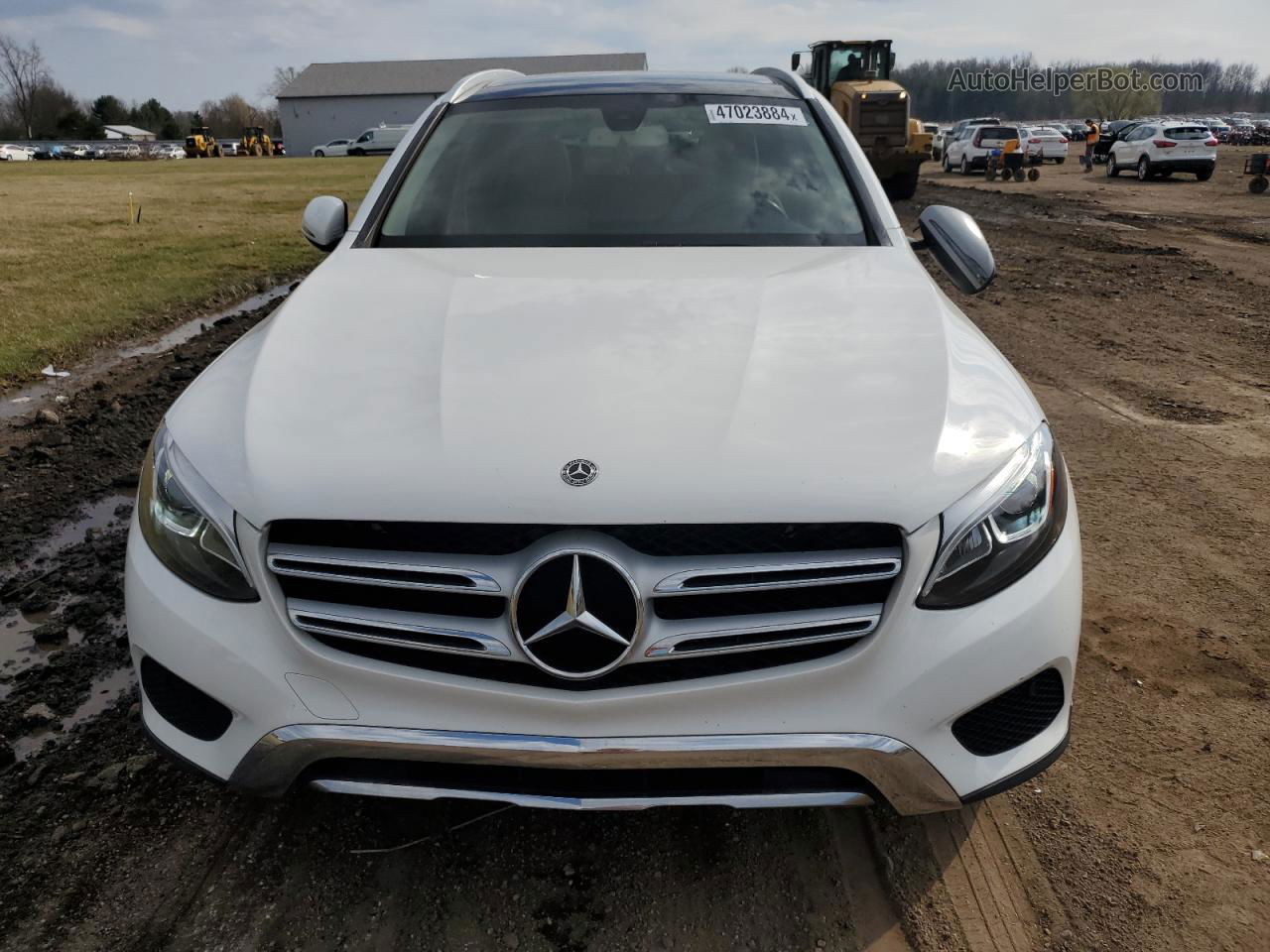 2019 Mercedes-benz Glc 300 Белый vin: WDC0G4JB6KV155400