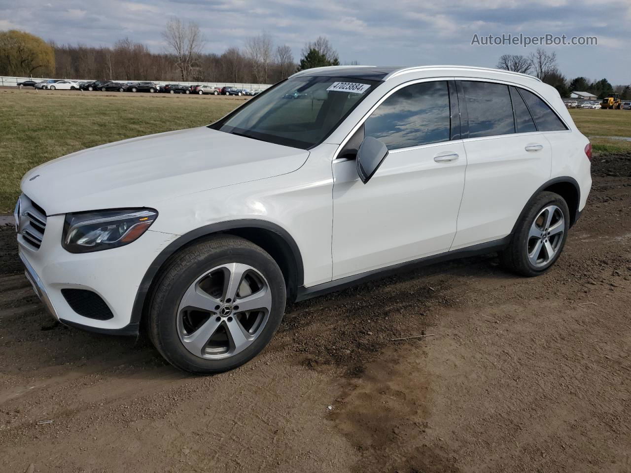 2019 Mercedes-benz Glc 300 White vin: WDC0G4JB6KV155400