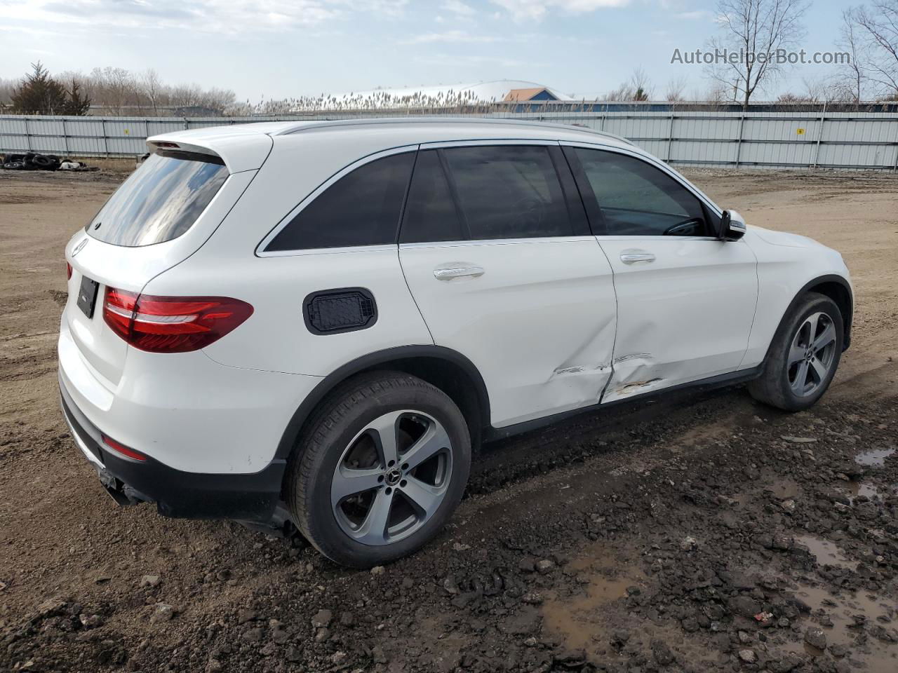 2019 Mercedes-benz Glc 300 Белый vin: WDC0G4JB6KV155400