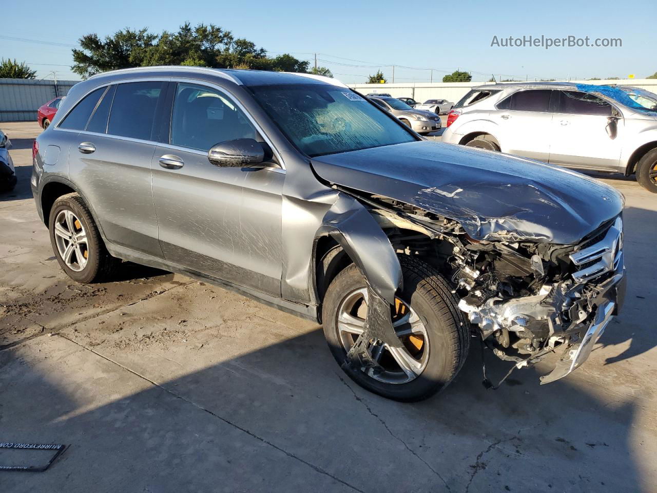 2019 Mercedes-benz Glc 300 Gray vin: WDC0G4JB6KV169832