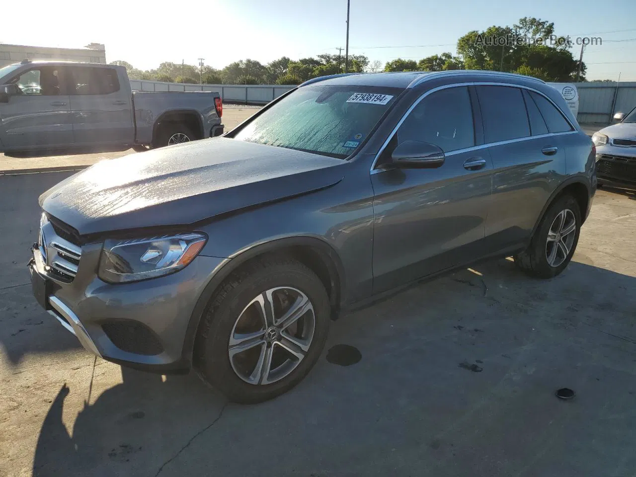 2019 Mercedes-benz Glc 300 Gray vin: WDC0G4JB6KV169832