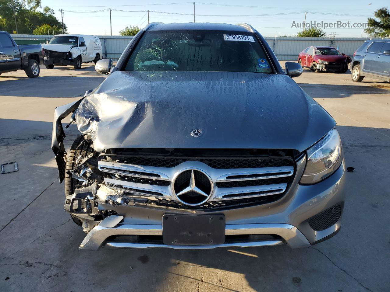 2019 Mercedes-benz Glc 300 Gray vin: WDC0G4JB6KV169832