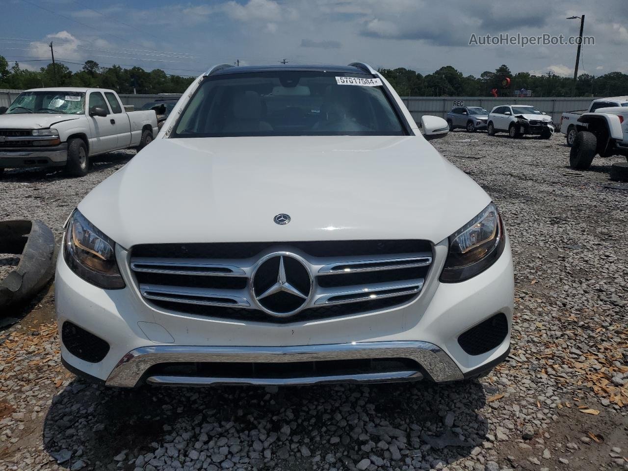 2019 Mercedes-benz Glc 300 White vin: WDC0G4JB6KV170897