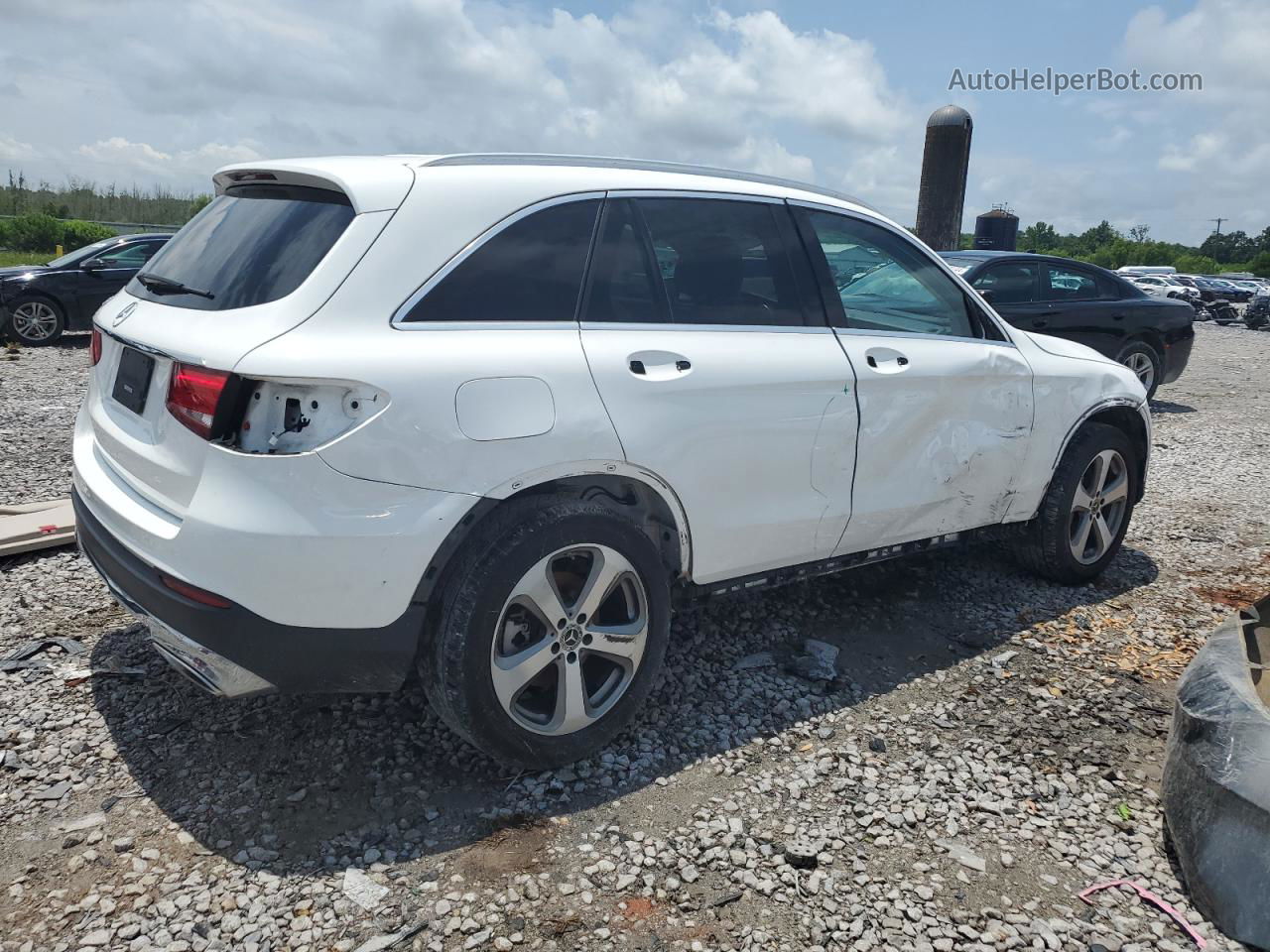 2019 Mercedes-benz Glc 300 White vin: WDC0G4JB6KV170897