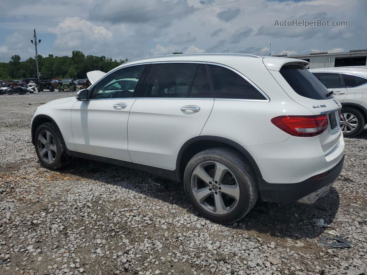 2019 Mercedes-benz Glc 300 Белый vin: WDC0G4JB6KV170897