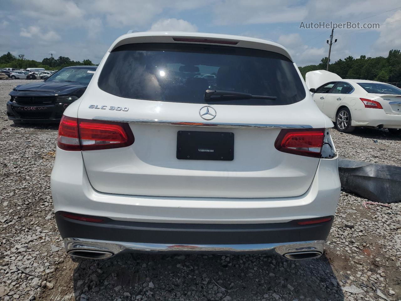 2019 Mercedes-benz Glc 300 White vin: WDC0G4JB6KV170897