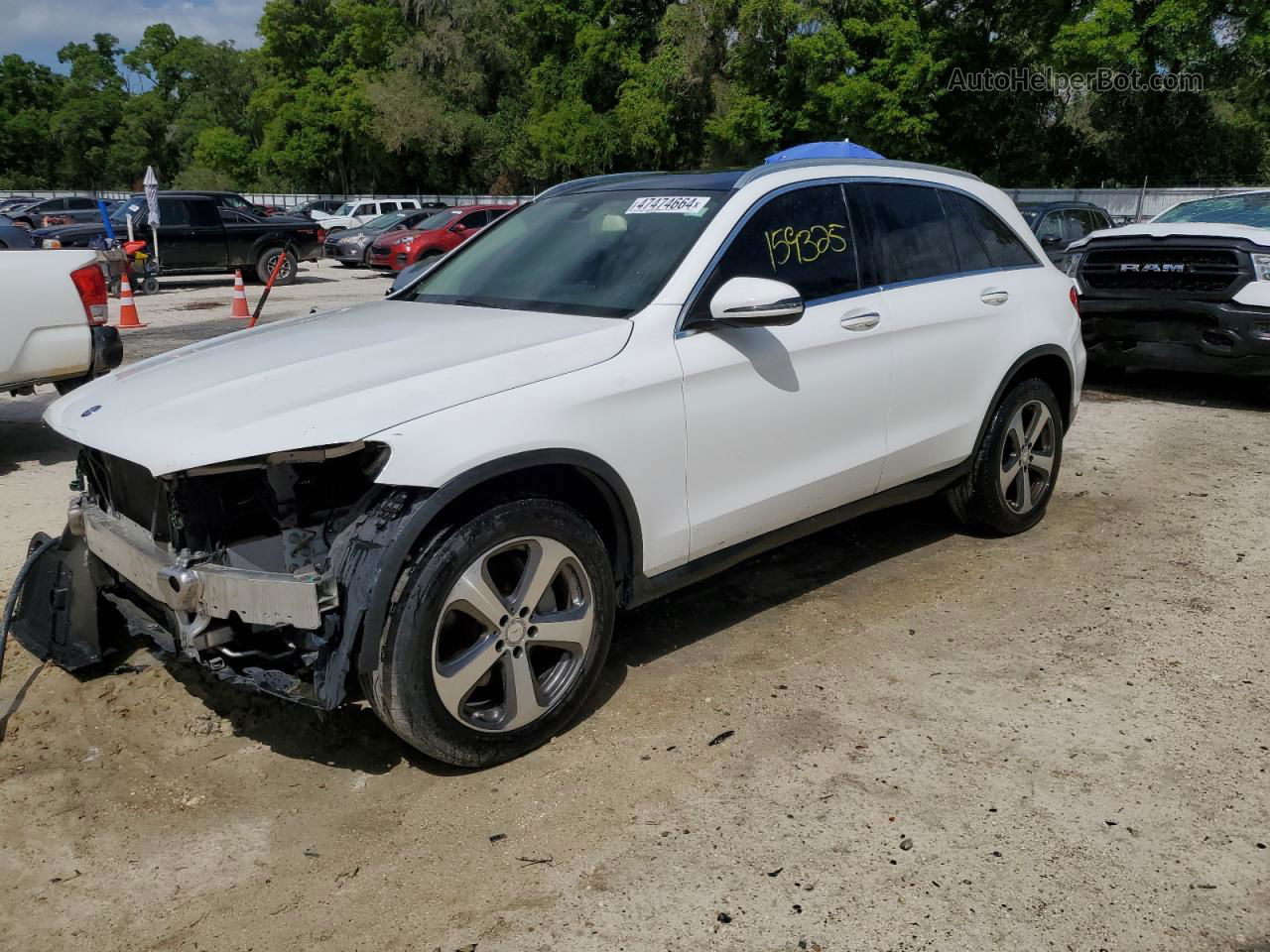 2016 Mercedes-benz Glc 300 White vin: WDC0G4JB7GF071295