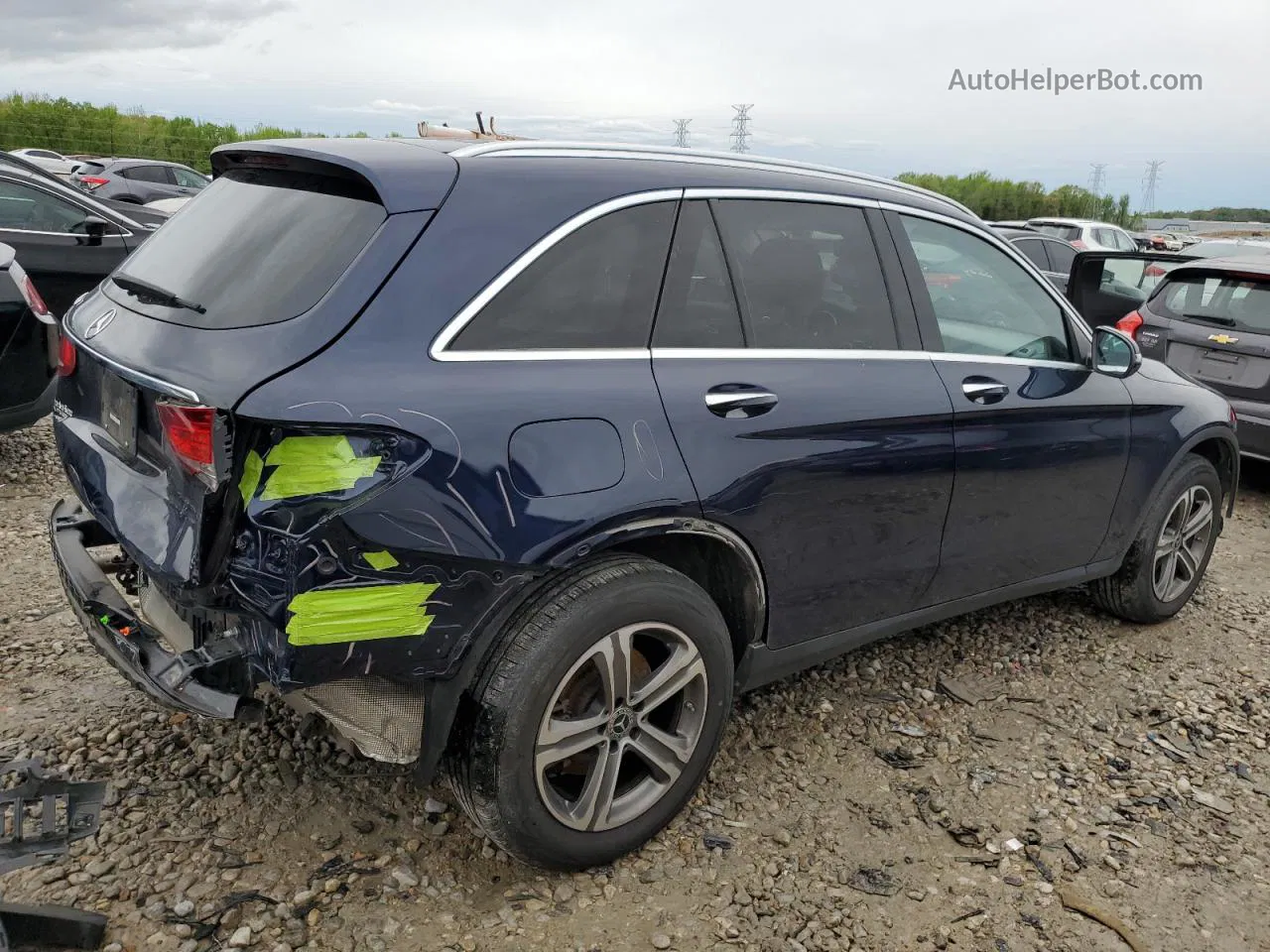 2019 Mercedes-benz Glc 300 Blue vin: WDC0G4JB7KF618249