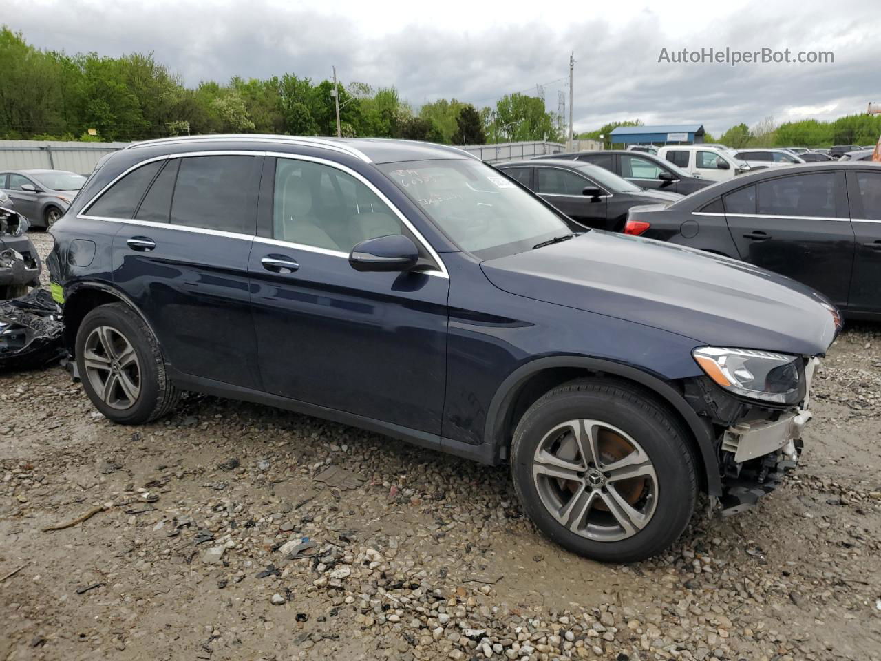 2019 Mercedes-benz Glc 300 Blue vin: WDC0G4JB7KF618249