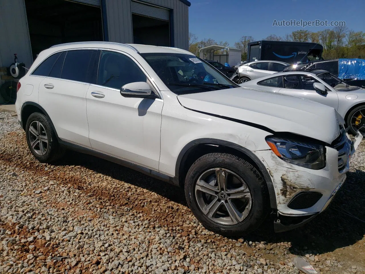 2019 Mercedes-benz Glc 300 White vin: WDC0G4JB7KV124950