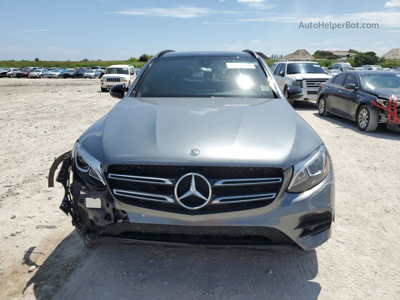 2019 Mercedes-benz Glc 300 Gray vin: WDC0G4JB7KV127458