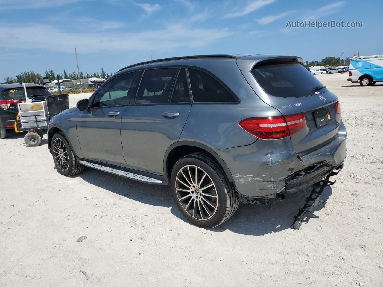 2019 Mercedes-benz Glc 300 Gray vin: WDC0G4JB7KV127458