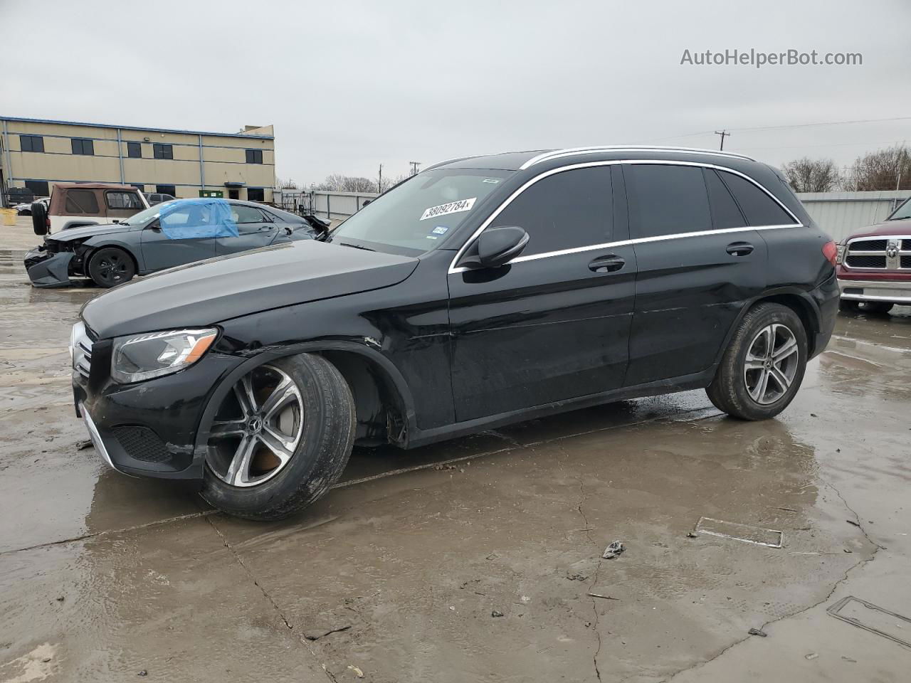 2019 Mercedes-benz Glc 300 Черный vin: WDC0G4JB7KV158192