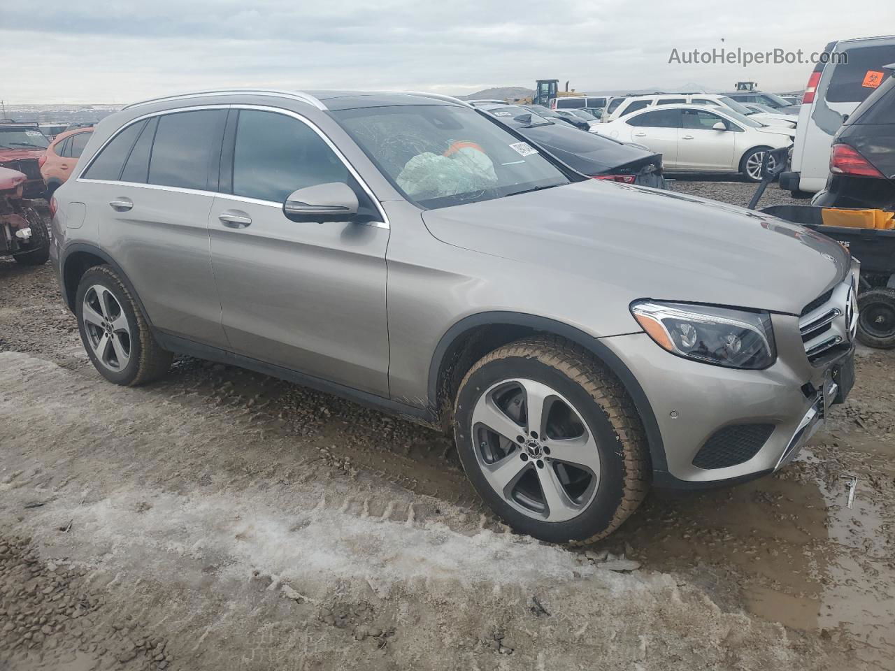 2019 Mercedes-benz Glc 300 Gray vin: WDC0G4JB7KV158757