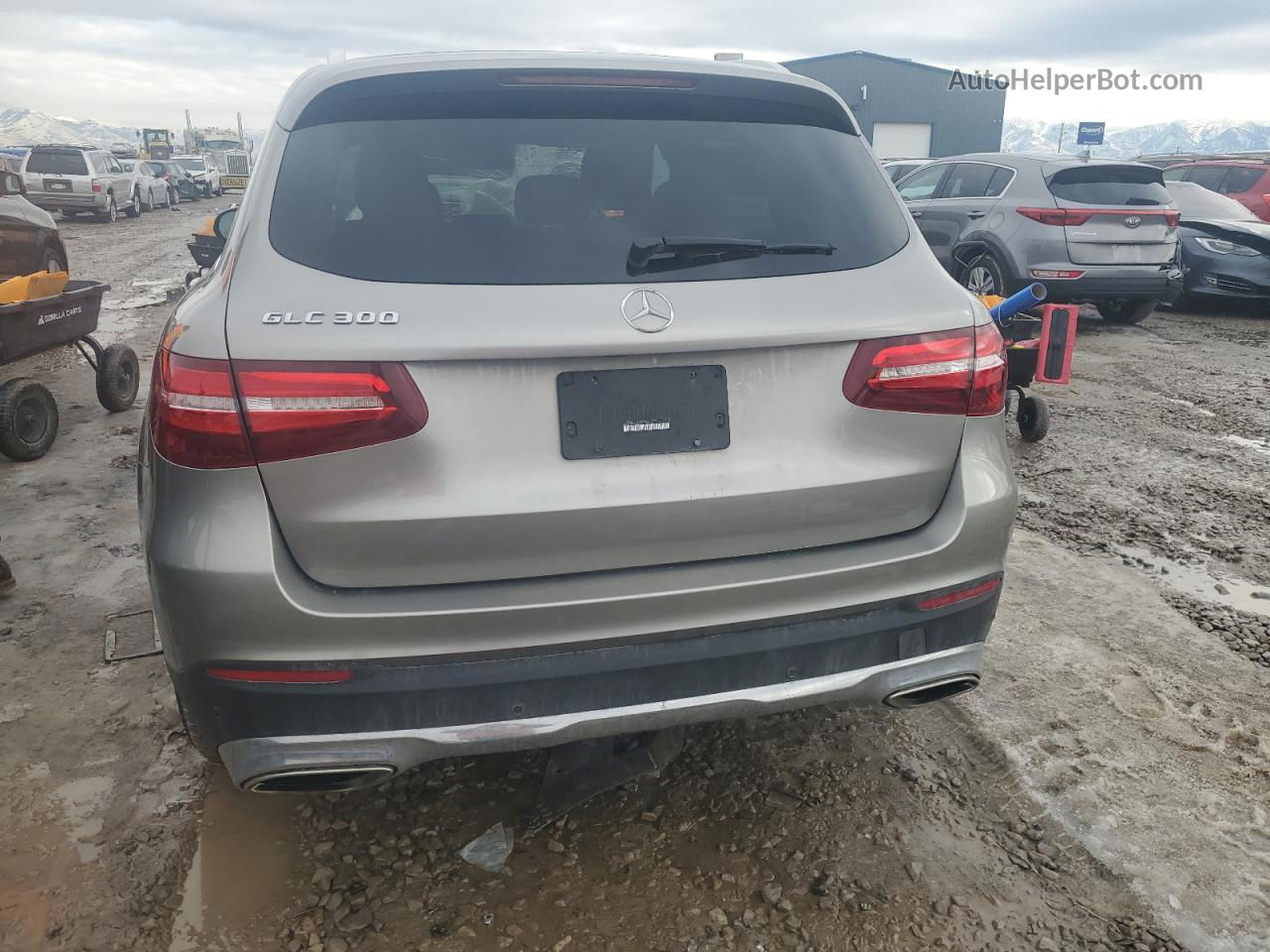 2019 Mercedes-benz Glc 300 Gray vin: WDC0G4JB7KV158757