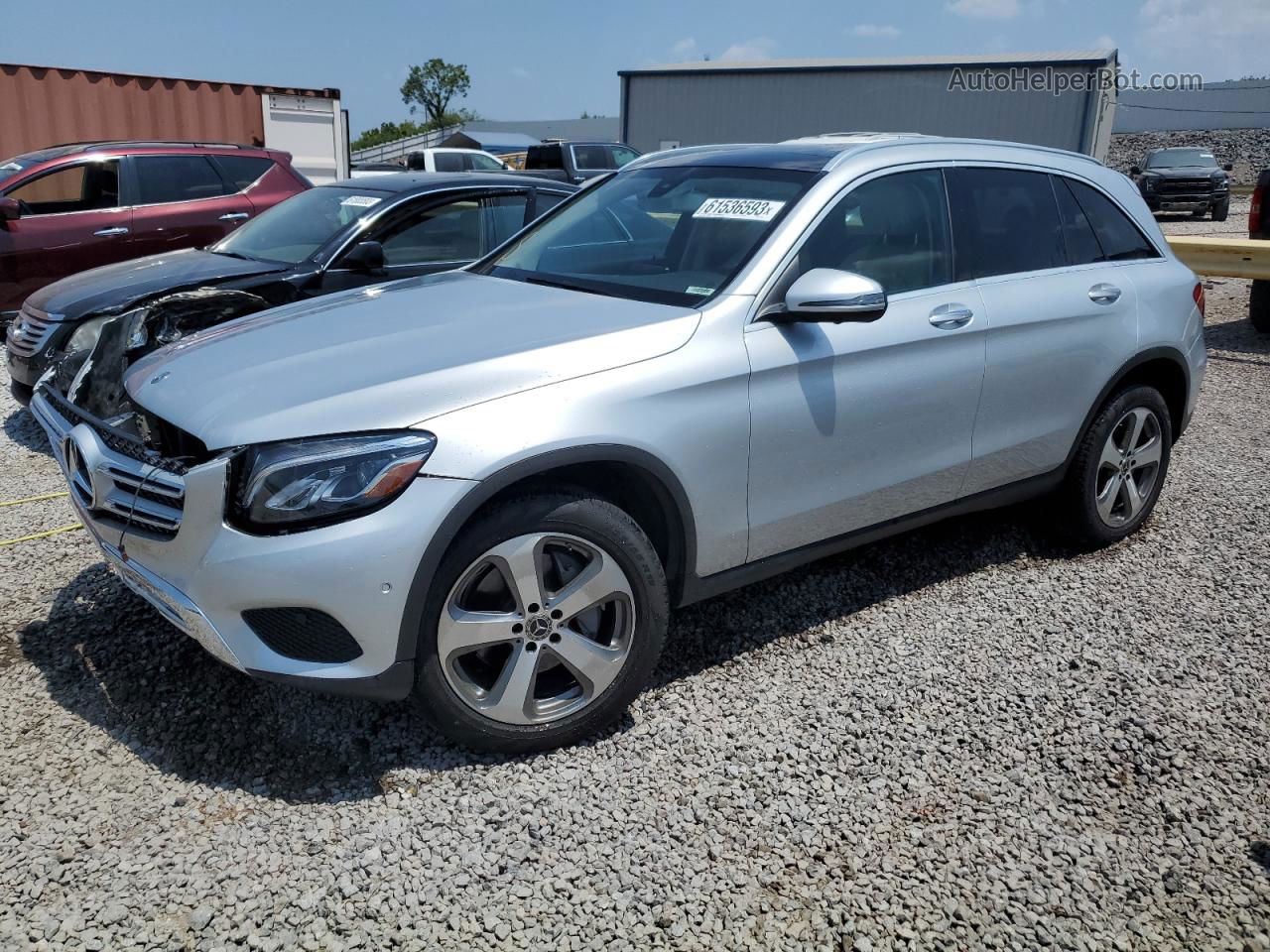 2019 Mercedes-benz Glc 300 Silver vin: WDC0G4JB7KV170147