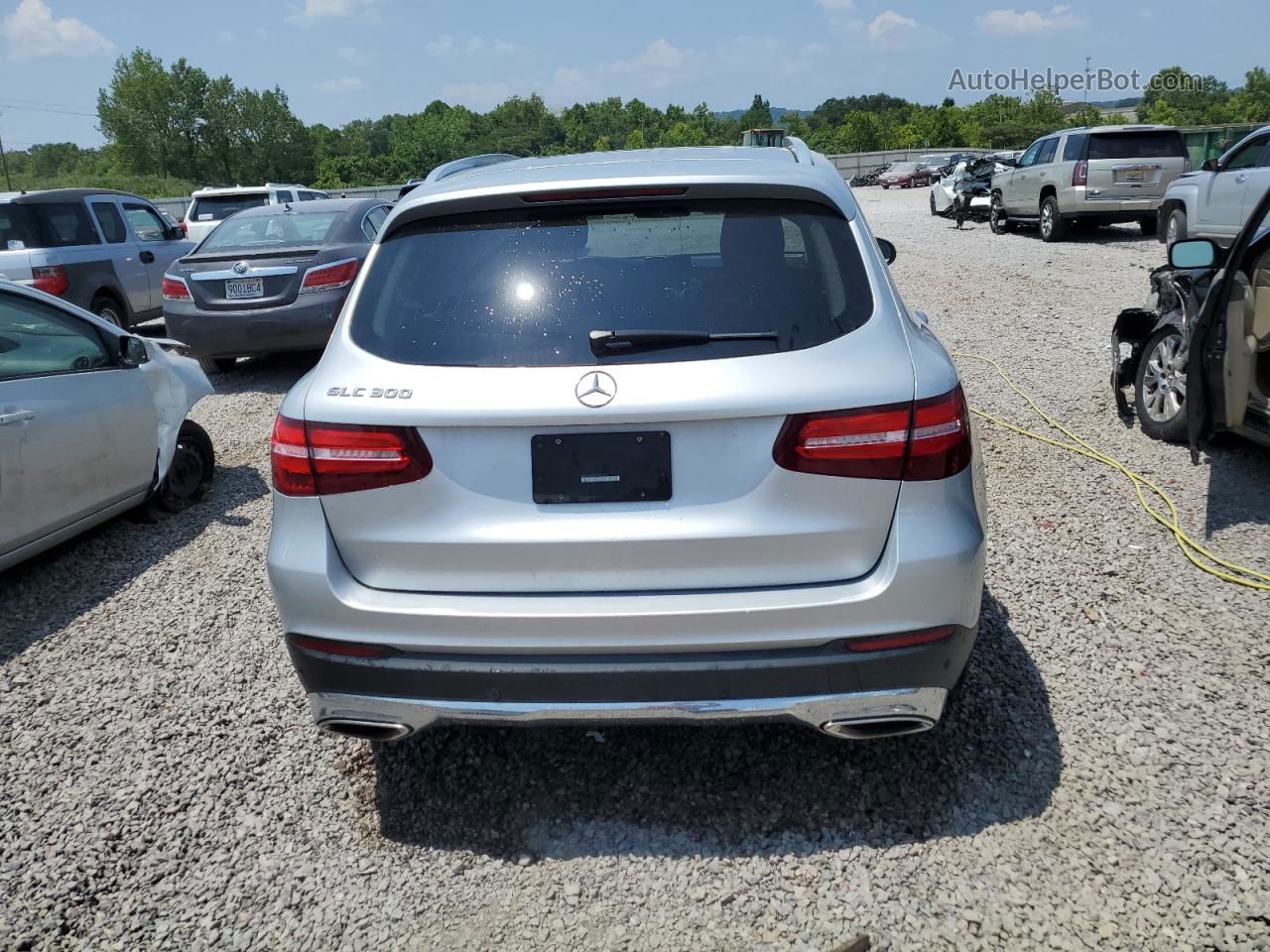 2019 Mercedes-benz Glc 300 Silver vin: WDC0G4JB7KV170147