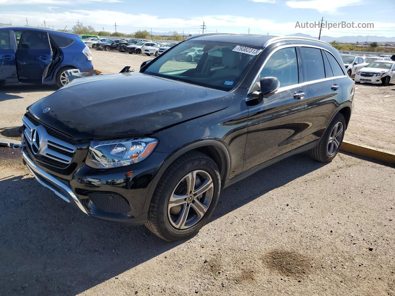 2019 Mercedes-benz Glc 300 Черный vin: WDC0G4JB7KV190639