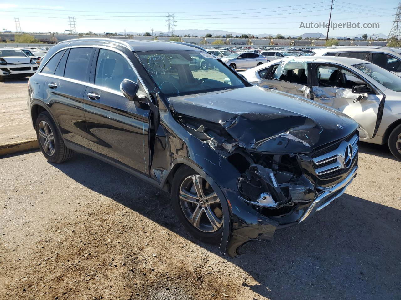 2019 Mercedes-benz Glc 300 Black vin: WDC0G4JB7KV190639