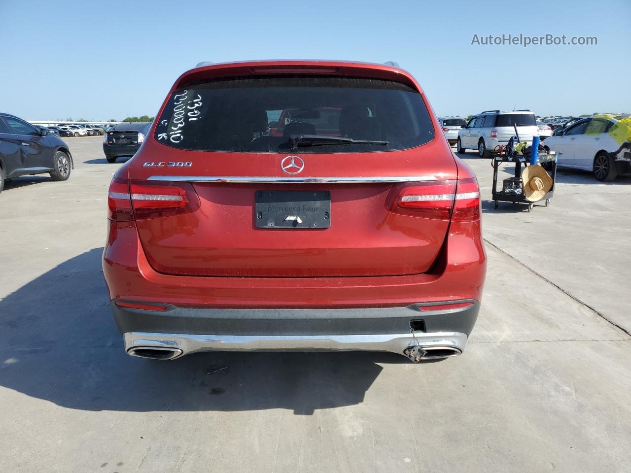 2019 Mercedes-benz Glc 300 Красный vin: WDC0G4JB8KF532500