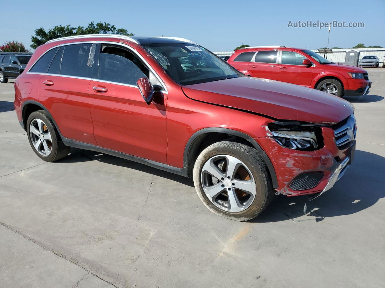 2019 Mercedes-benz Glc 300 Red vin: WDC0G4JB8KF532500