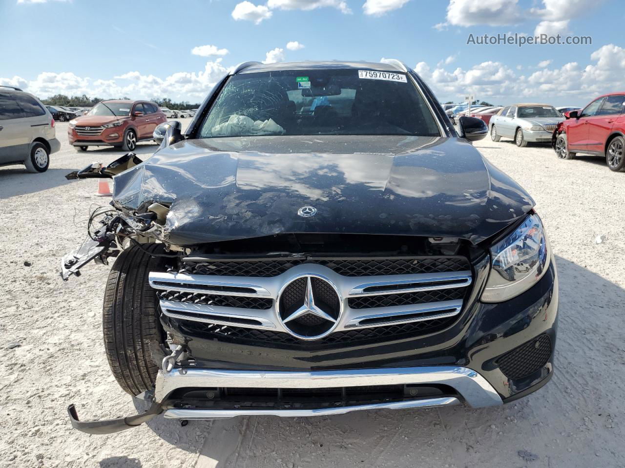 2019 Mercedes-benz Glc 300 Black vin: WDC0G4JB8KF655553