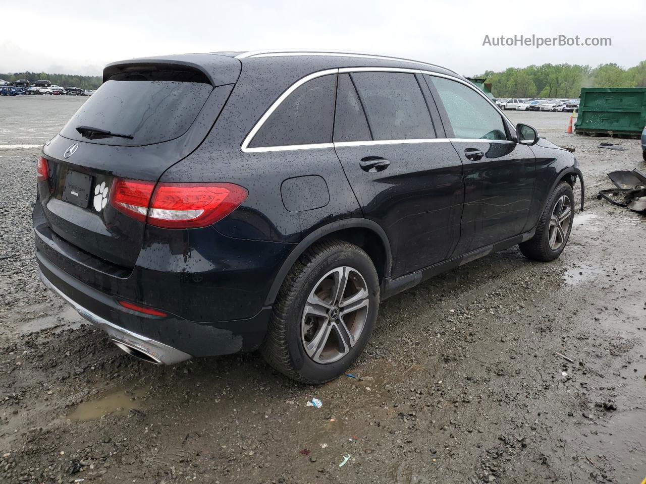 2019 Mercedes-benz Glc 300 Черный vin: WDC0G4JB9KF566297