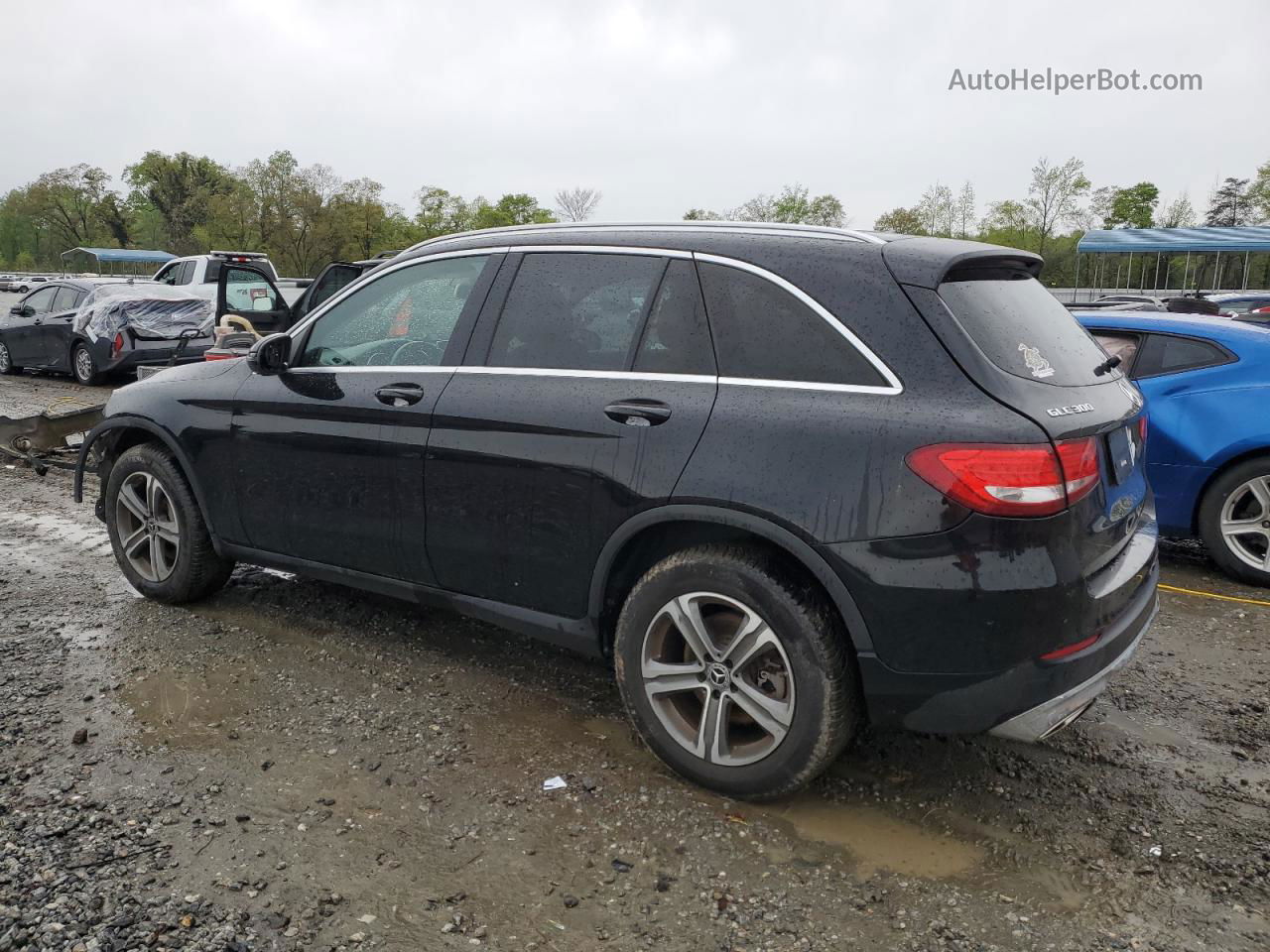 2019 Mercedes-benz Glc 300 Черный vin: WDC0G4JB9KF566297