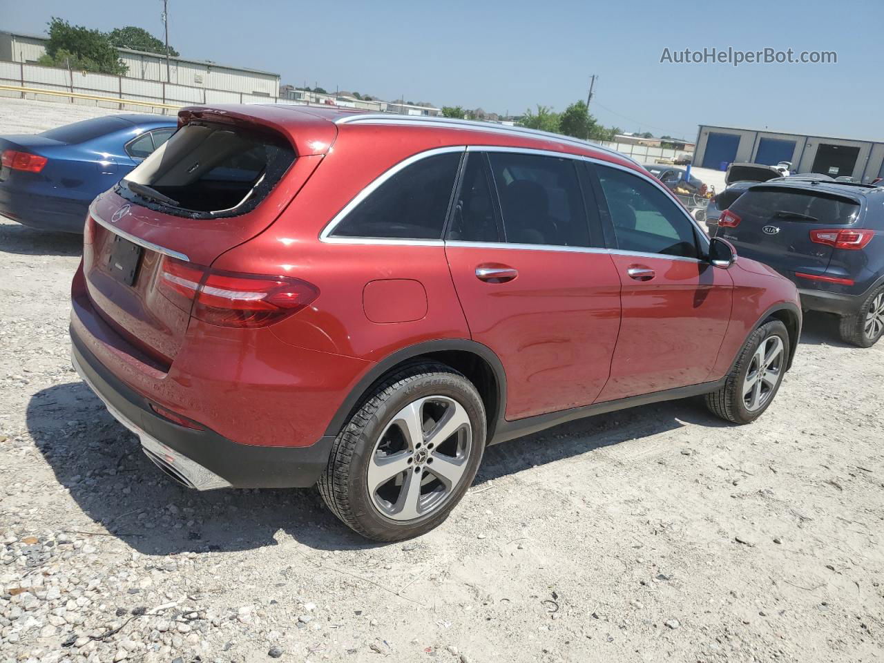 2019 Mercedes-benz Glc 300 Red vin: WDC0G4JB9KF576909