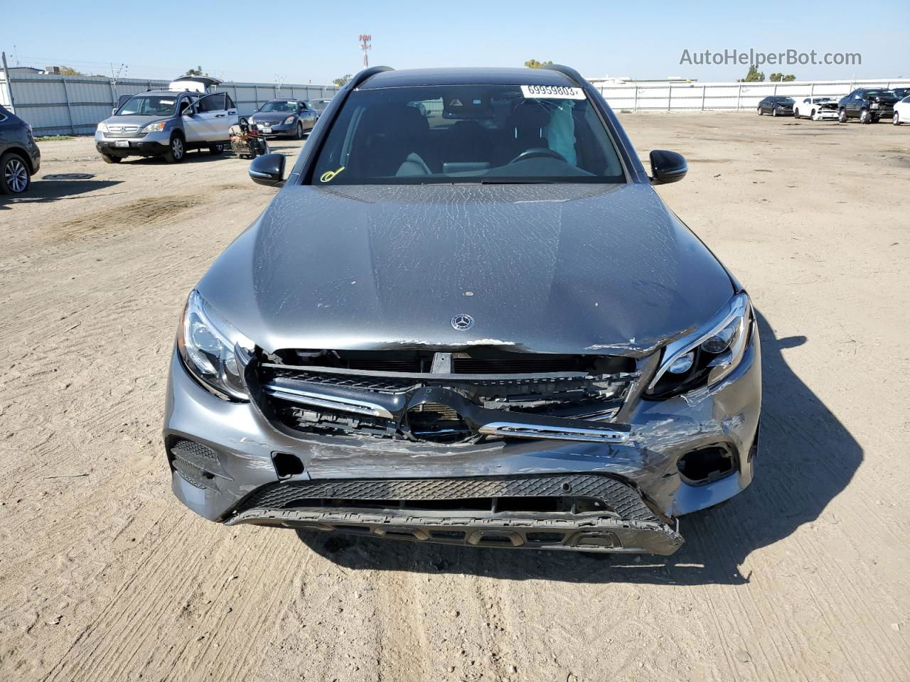 2019 Mercedes-benz Glc 300 Gray vin: WDC0G4JB9KF665525