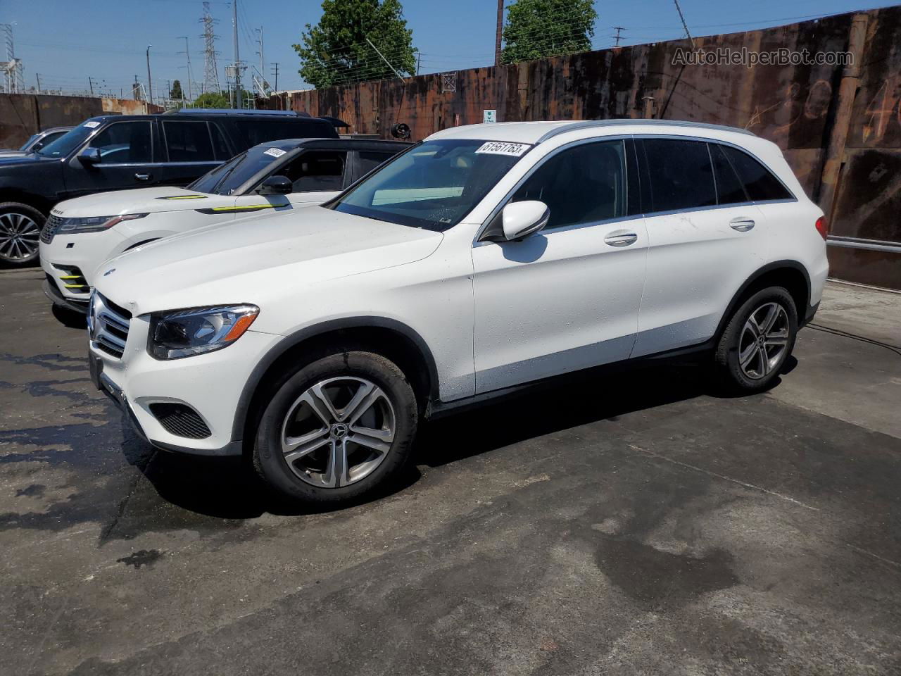 2019 Mercedes-benz Glc 300 White vin: WDC0G4JB9KV132077