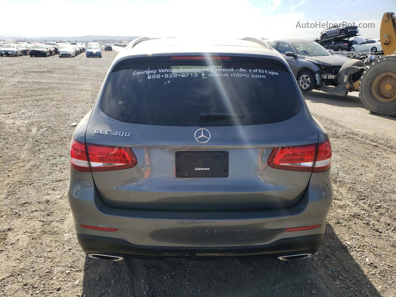 2019 Mercedes-benz Glc 300 Gray vin: WDC0G4JB9KV165855