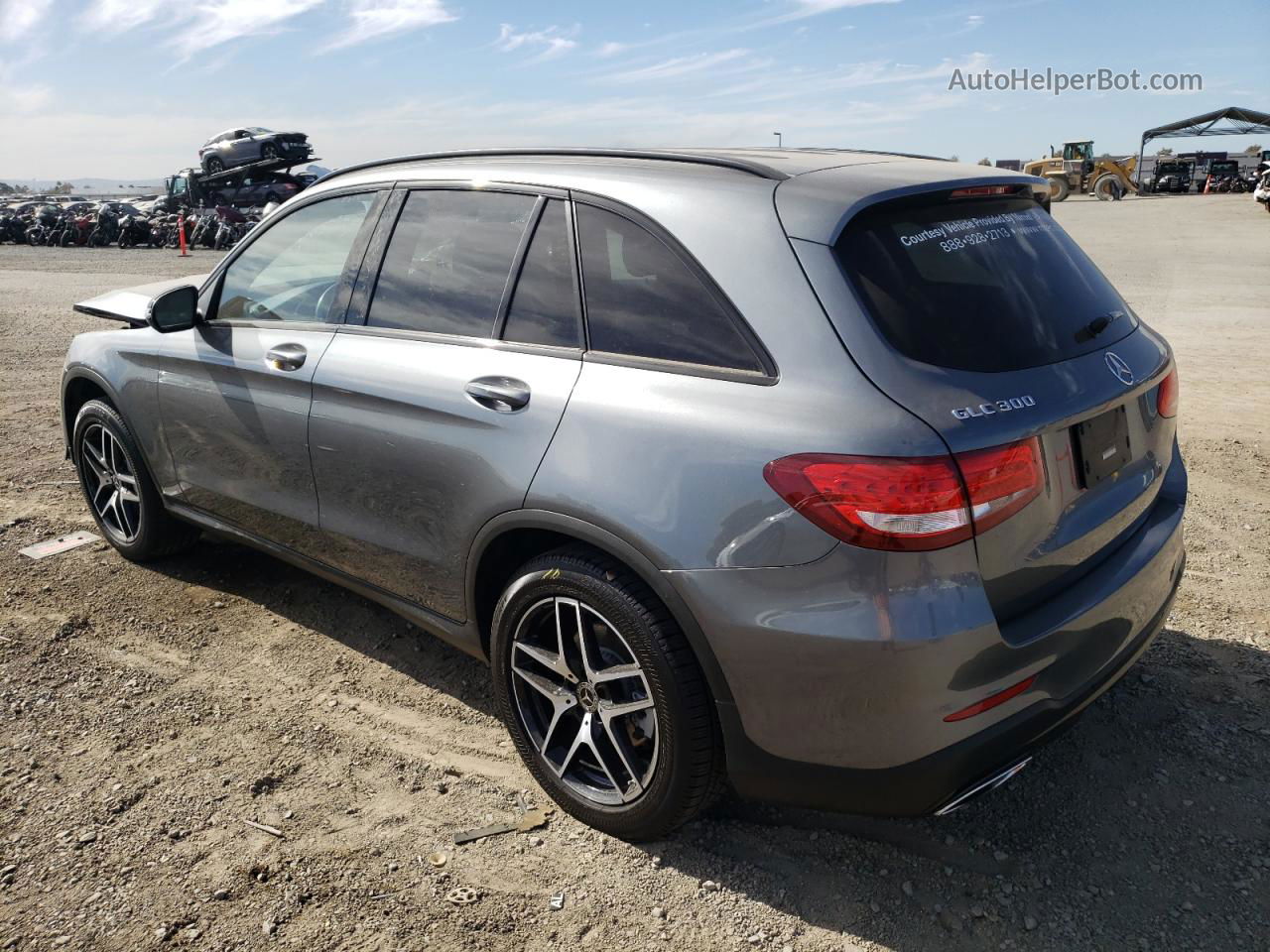 2019 Mercedes-benz Glc 300 Gray vin: WDC0G4JB9KV165855