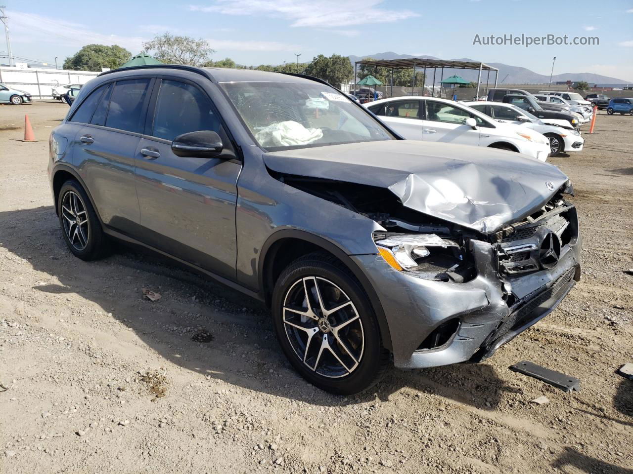 2019 Mercedes-benz Glc 300 Gray vin: WDC0G4JB9KV165855