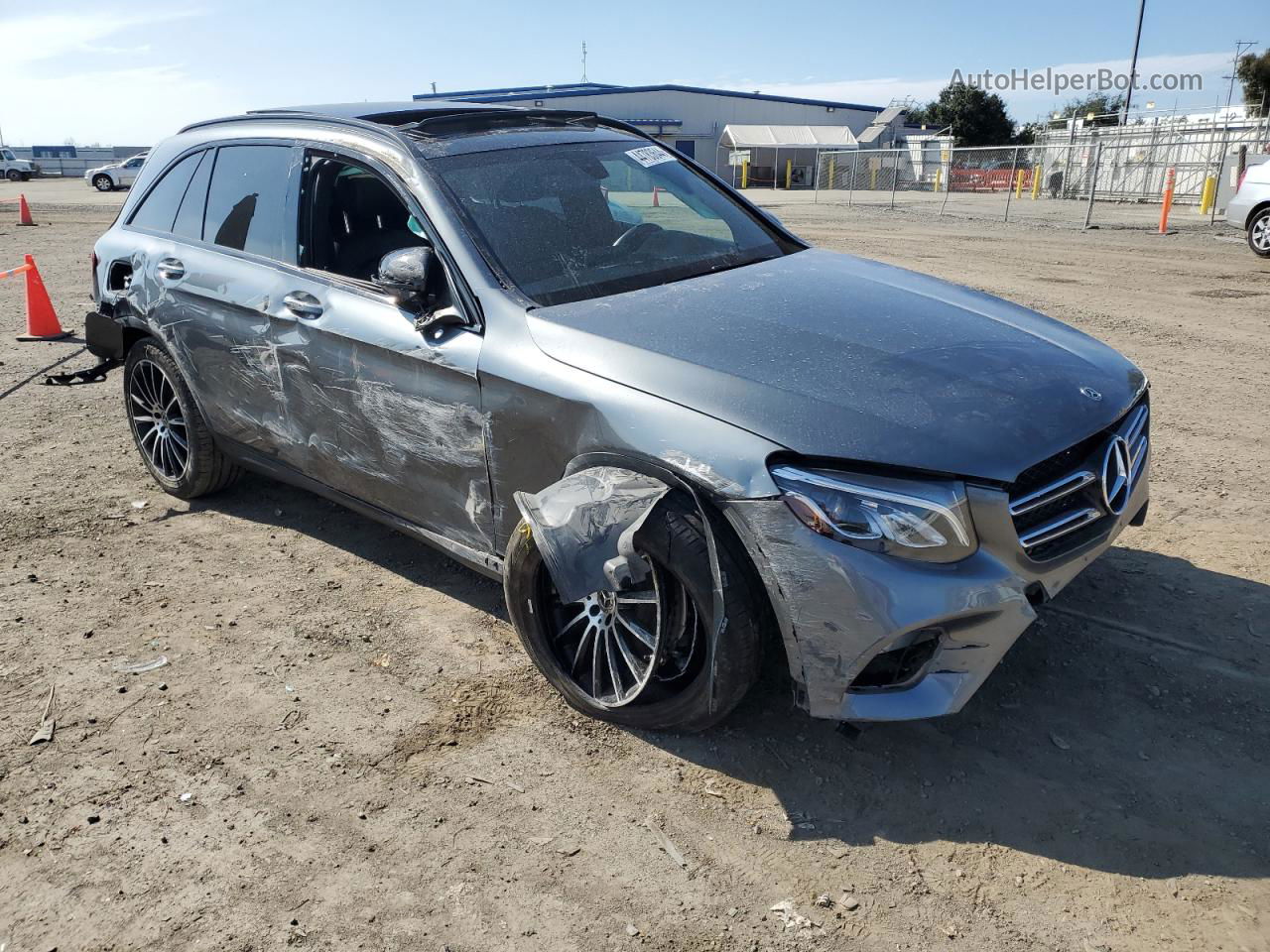 2019 Mercedes-benz Glc 300 Gray vin: WDC0G4JB9KV175480