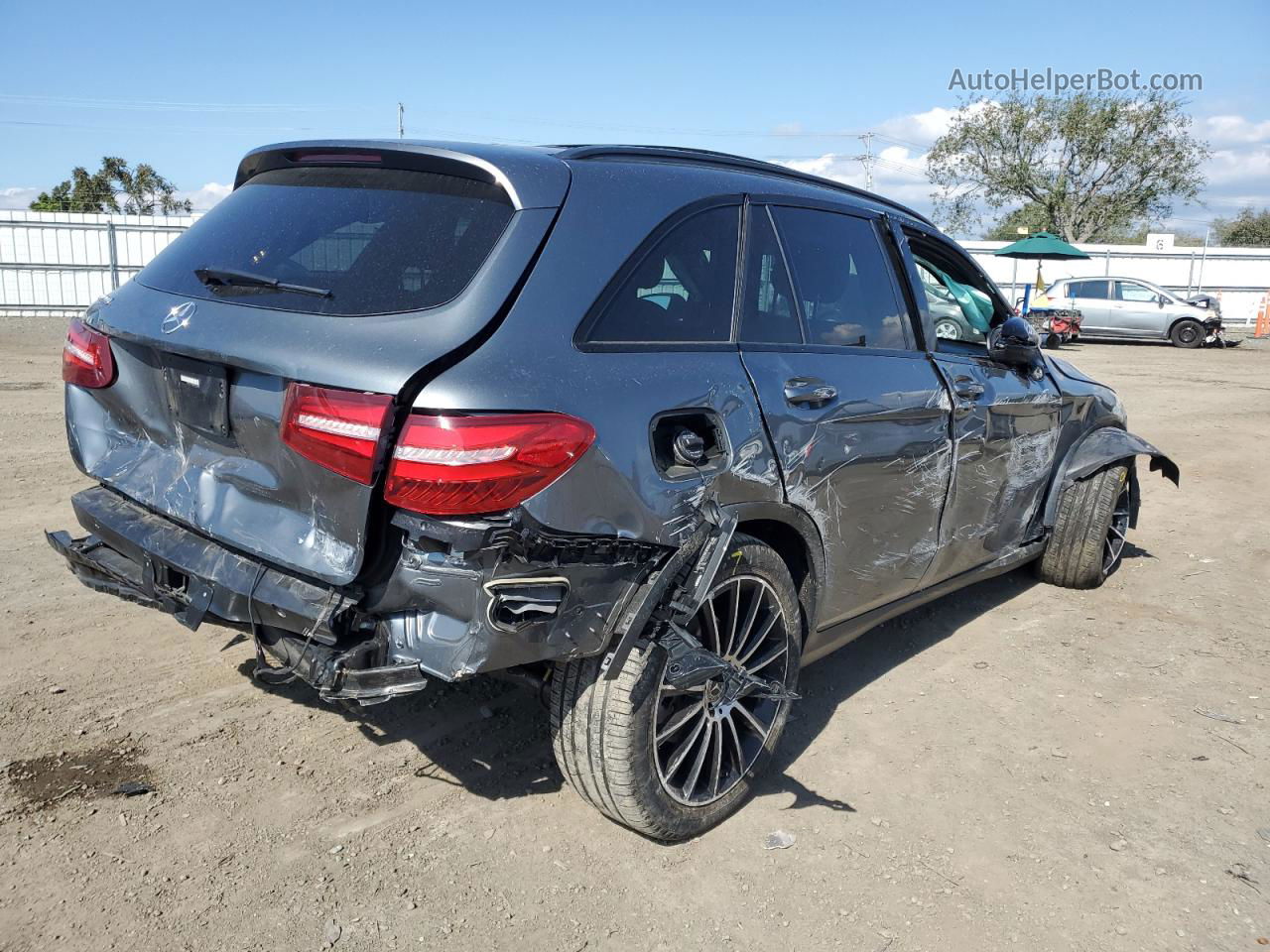 2019 Mercedes-benz Glc 300 Gray vin: WDC0G4JB9KV175480