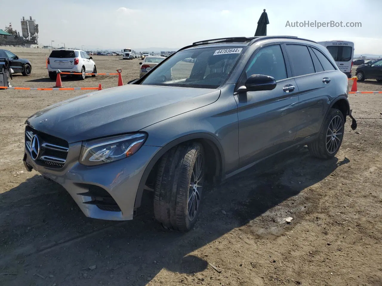 2019 Mercedes-benz Glc 300 Gray vin: WDC0G4JB9KV175480