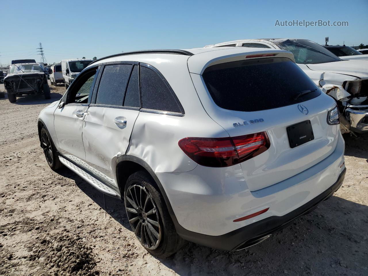 2019 Mercedes-benz Glc 300 White vin: WDC0G4JBXKV178338